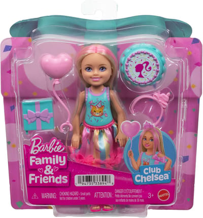 Mattel Barbie Chelsea verjaardag pop met accessoires - Barbie speelgoed.