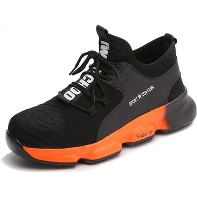 Chaussures d'Assurance Travail Été Anti-choc et Anti-perforation Respirantes Chaussures de Travail Semelle Intermédiaire Chaussures d'Assurance Travail 46
