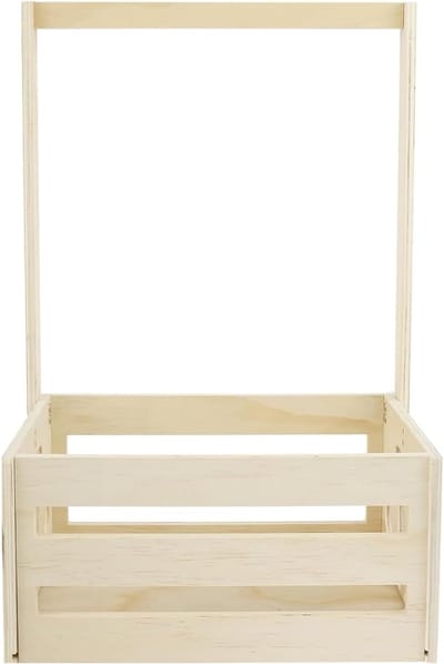 Speelgoed Opbergmand - Houten Opbergbak - Ruimte Besparen - Meerdere Compartimenten - 51 x 34 x 23 cm - Sterren Maan