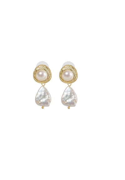 Margot Bardot Madilyn Pearl Oorbellen Gold