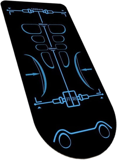 Trainingsmat - Kniekussen Buikspier - Thuis Fitness - Antislip Basis - 160 x 70 cm - Zwart