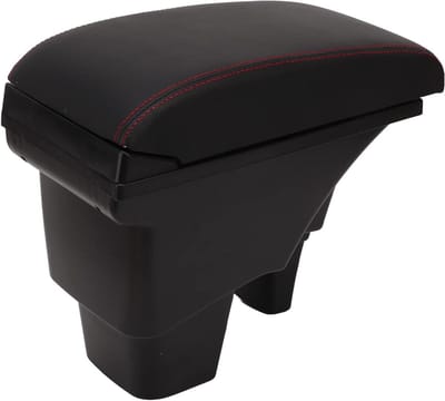 Armsteun Opbergdoos voor VITARA, Centrale Console Opbergbox Zwart met Rode Inzet en USB Aansluiting, Auto Accessoires voor Organisatie en Comfort