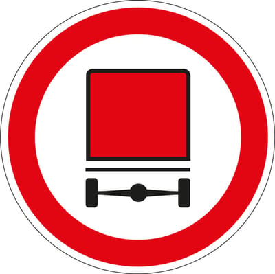 Geslotenverklaring voertuigen met gevaarlijke stoffen sticker, C22 50 mm - 10 stuks per kaart
