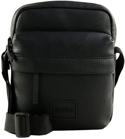 HUGO schoudertas New Ethon Reporter Bag Black zwart
