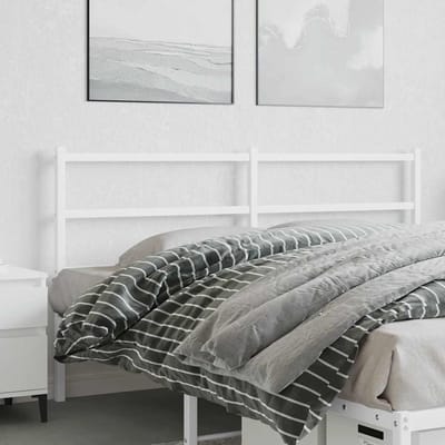 vidaXL - Vervangend - hoofdbord - 160 - cm - metaal - wit