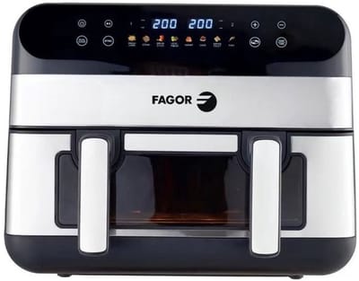 Olievrije friteuse - FAGOR - Airfryer FGF10 - 10L - 2400 W - Touchscreen - 8 vooraf opgenomen standen - Grote kooktank