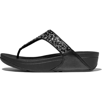 Fitflop Lulu Crystal Mix dames slipper - Zwart zwart - Maat 36