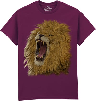Leeuw Roaring Lion The Coloured House T-shirt XL