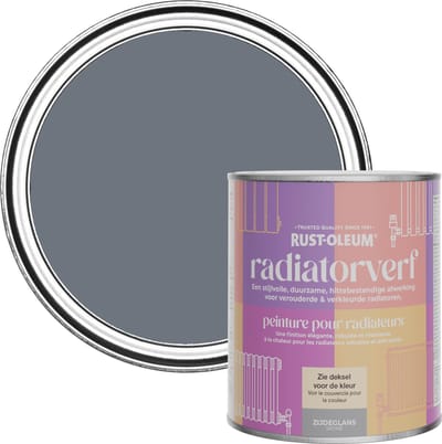 Rust-Oleum Donkergrijs Radiatorverf Zijdeglans - Marinegrijs 750ml