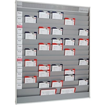 Werkorder planbord met 5 rijen en 15 sleuven (151575)