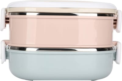 Draagbare thermoscontainer voor voedsel, roestvrij staal, geïsoleerd, ideaal voor studenten en kinderen, één laag