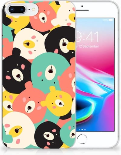 Apple iPhone 7 Plus | 8 Plus Telefoonhoesje met Naam Bears