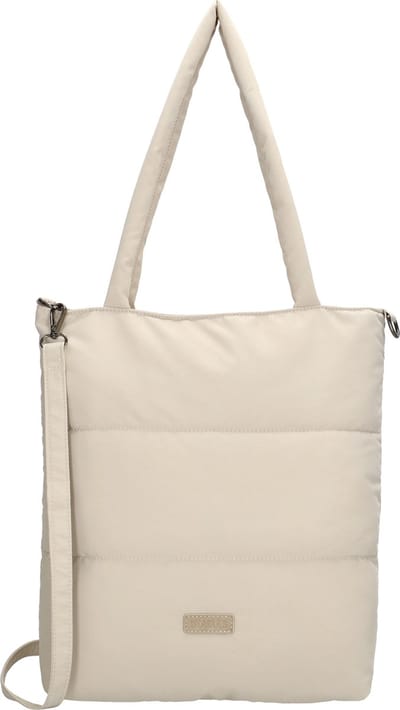 Beagles Calvia Shopper Schoudertas Trendy Puffer Soft - Tote Bag - Dames Tas - Crème