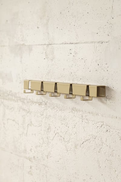 Vij5 - Coatrack by the Meter - metalen design kapstok met 5 haken - Anodic Gold