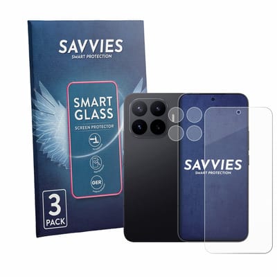 3 Stuks Savvies Screenprotector - geschikt voor Xiaomi 17T Pro (Voor+Camera) - beschermfolie glas transparant