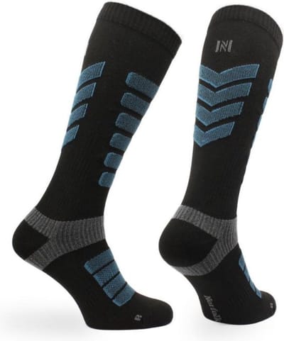 Norfolk Skisokken - Lichte Compressie - Schokabsorptie - Perfecte Pasvorm - Voetboogondersteuning - Maat 35-38 - Snowbird Pro