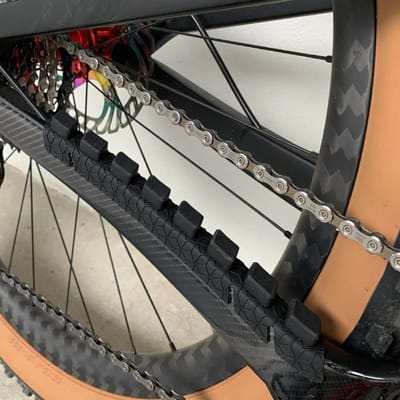1 Stuks Fiets Chainstay Beschermer Pad Ketting Bescherming Sticker Krasbestendige Beschermer Voor Mountainbike Mtb Racefiets white
