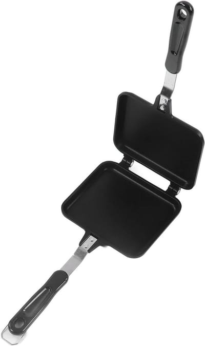 Dubbelzijdige Bakpan - Omelet Pan - Ontbijt Maken - Antiaanbaklaag - 35 x 15 cm - Zwart