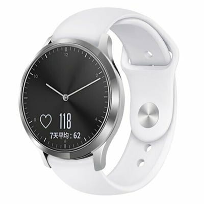 By Qubix - geschikt voor Huawei Watch GT 6 / GT 7 - 41mm - Sportbandje - Maat: Large - Wit