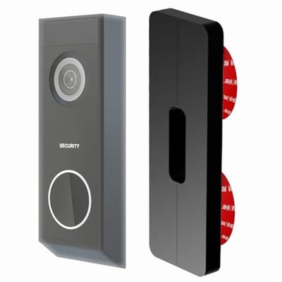 PromoHome Universele Zelfklevende Videodeurbel Beugel - Compatibel met Arlo, Blink, Eufy, Nest en Meer - Slank Model, Geen Boren