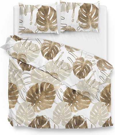 Zohome Mimi Dekbedovertrek - Tweepersoons - Katoensatijn - 200x200-220cm - Wit