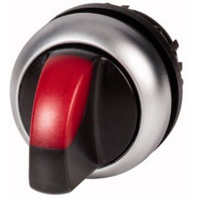 Eaton 284394 M22-WLKV-R Keuzetoets Kunststof frontring Knevel Zwart 1 stuk(s) Piece