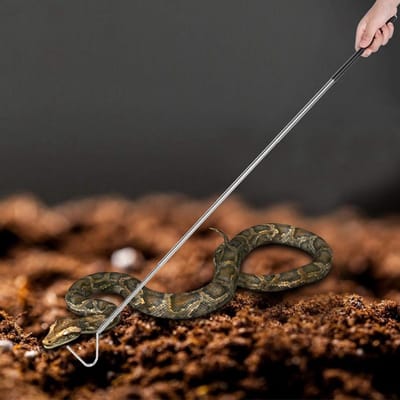 Telescopische Slangenvanghaak van Roestvrij Staal - Draagbare Reptielen Vanger (100cm)