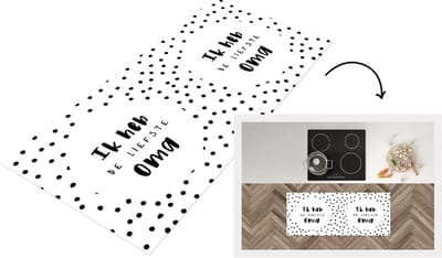 Keukenloper - Loper keuken - 'Ik heb de liefste oma' - Spreuken - Quotes - 120x50 cm - Keukenloper vinyl
