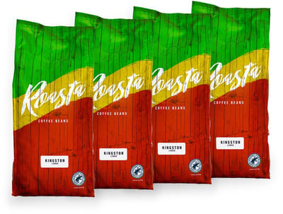Roasta Kingston Lungo Koffiebonen - Voordeelverpakking 4x 750g - 3kg - Grootverpakking - Milde Lungo - Zachte Smaak - 100% Arabica - Verse Koffiebonen - Karamel Ondertoon - Koffie Bonen - Volautomaat - Roasta Coffee - Multipack