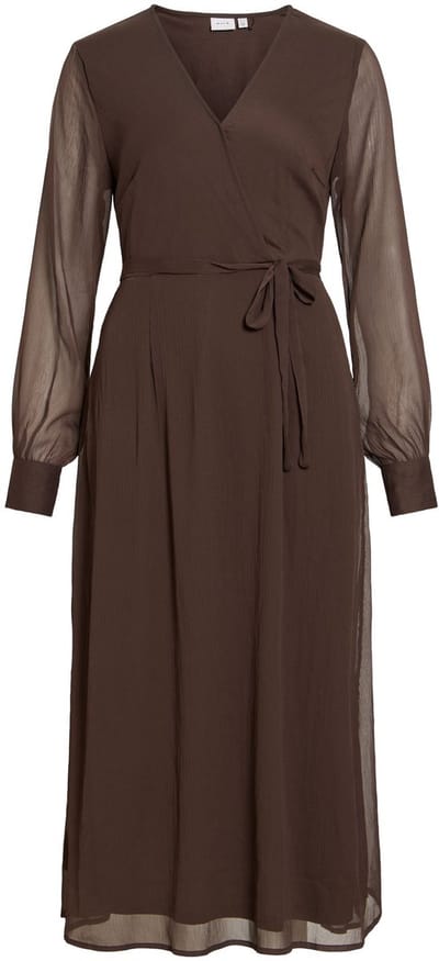 VILA maxi-jurk VIFALIA lane mouwen