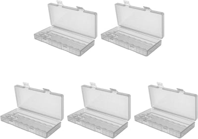 Batterij Opbergdoos - Batterijhouder Organizer - Batterijen Opbergen - Transparant Ontwerp - 12 x 5.8 x 2 cm - Transparant