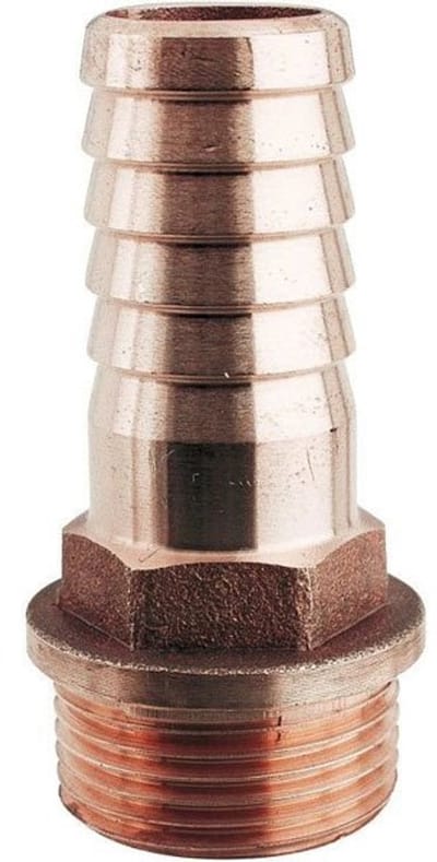 Slangaansluiting male brons 3/4 draad 20 tube (GS30680)