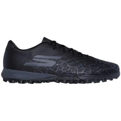 Skechers Voetbalschoenen voor heren met crackle-effect (Zwart/Zilver)