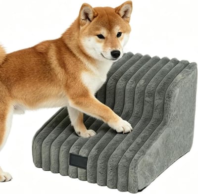 Huisdierenhelling - Honden trap - Veilige toegang - Afneembare hoes - 40x40x31cm - Grijs