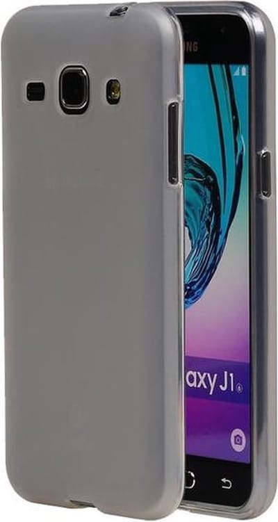 Samsung Galaxy J1 2016 TPU Cover Hoesje Transparant Wit