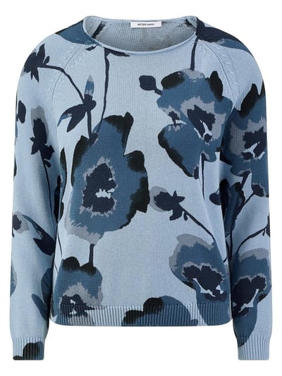 Trui ronde hals Van Peter Hahn multicolour