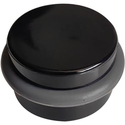 Cilindrische Deurstopper zonder Boren Acryl Rond Anti-Botsing Stil Vloer Deur Bescherm Muur En Meubels Kussen zwart