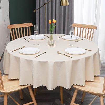 Nieuw Modern Banket Hotel Rond Tafelkleed Meerkleurig Bedrukt Tafelzeil Waterdicht Oliebestendig Wasbare Tafelhoes 140cm round 1pcs