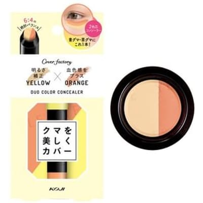 Koji - Cover Factory Duo Color Concealer 01 Yellow & Orange 3g