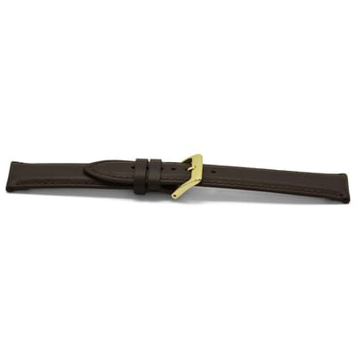 Horlogeband D346G Dover Bruin Goud 14x12 mm