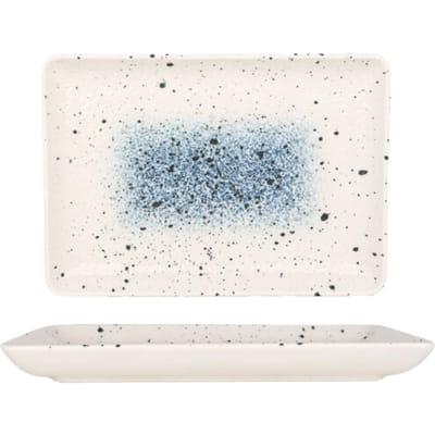 Rinart Serveerschaal - Splash - Porselein - 24x17 cm - set van 2