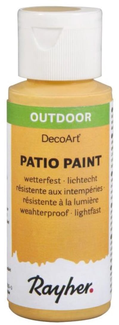 Verf Honinggeel (59 ml) / Rayher® Outdoor DecoArt® Patio-Paint – Prijs incl. pack verz.