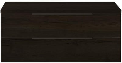 Seville Badmeubelset 120 cm - 2 Laden Esu - Wastafelblad Black Oak Edge Greep