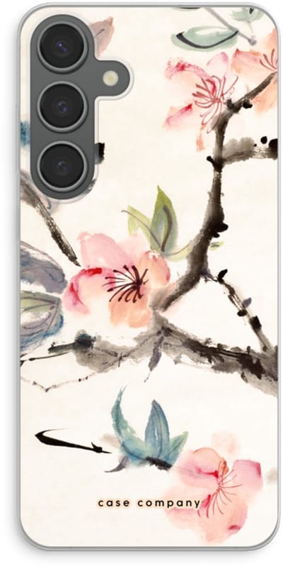 Case Company® - Hoesje geschikt voor Samsung Galaxy S24 Plus hoesje - Japanse bloemen - Soft Cover Telefoonhoesje - Bescherming aan alle Kanten en Schermrand
