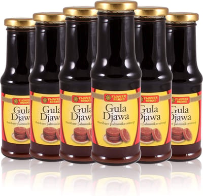 Flowerbrand® | 6 x 220 ml Gula Djawa | Vloeibare palmsuikersiroop | zoet