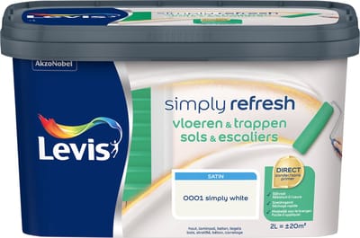 Levis - Simply Refresh Vloeren En Trappen - Wit - 2 L