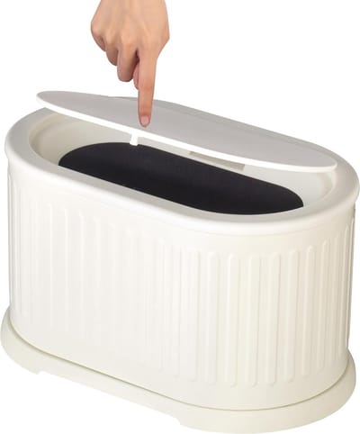 Stijlvolle en Compacte 3 Liter Afvalbak voor Badkamer, Slaapkamer en Kantoor