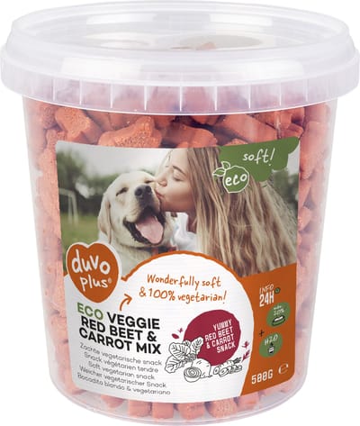 Duvoplus - Hondensnack - Hond - Soft! Eco Veggie Rode Biet & Wortel Mix 500g - 1st