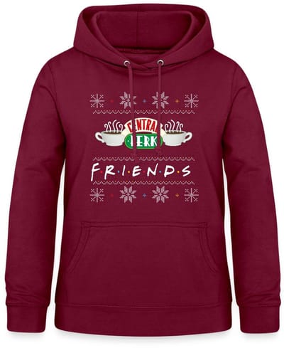 Friends Central Perk Lelijk Kerstmis Hoodie Dames