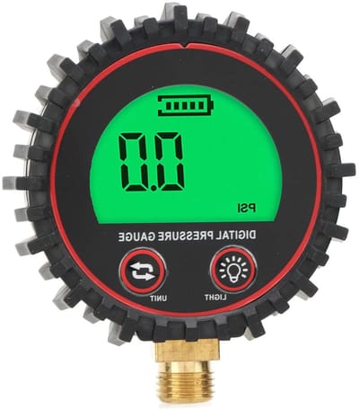 Digitale manometer voor auto, vrachtwagen, motorfiets, SUV - 1/4 inch - 4 eenheden - omschakelbaar - nauwkeurige meting